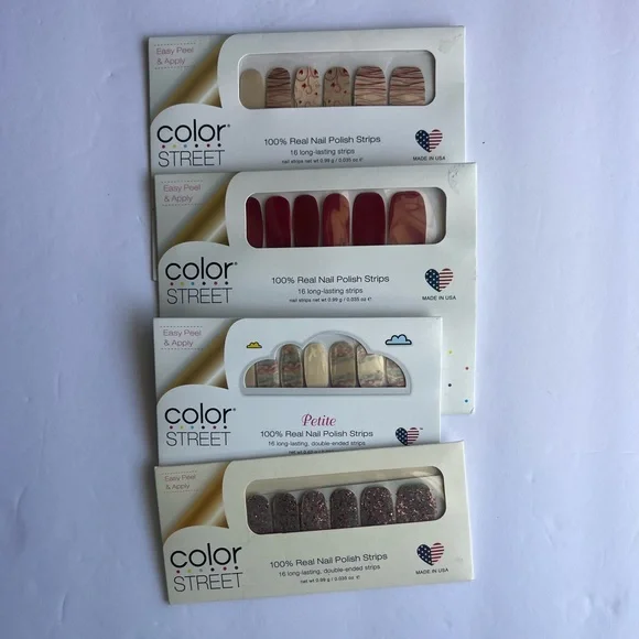New Color Street Nail Polish Strips Set of 4 - Picture 1 of 2